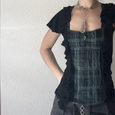 Cute layered top with ruffles