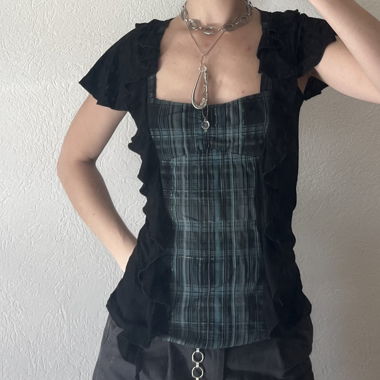 Cute layered top with ruffles