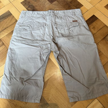 Grau Cargo-Chino-Shorts