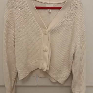 Cardigan crème blanc