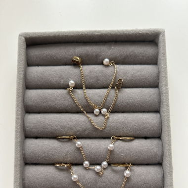 2er Set fancy hängende Ohrringe