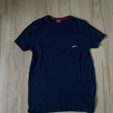T-Shirt Slazenger navy con stampa