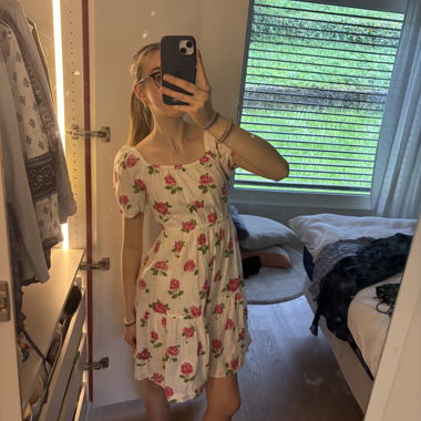 Floral Puff Sleeve Dress