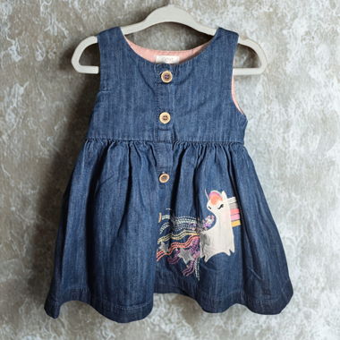 Next Kinder Jeanskleid mit Einhorn (Gr.80)