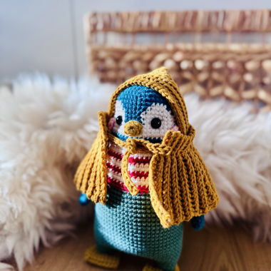 Doudou amigurumi pingouin au crochet
