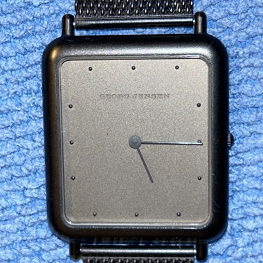 Georg Jensen men's watch with Milanese bracelet