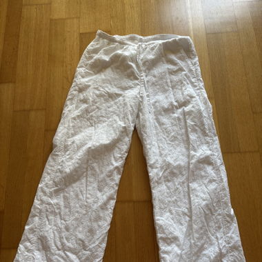 Pantaloni in tessuto bianco di Hollister