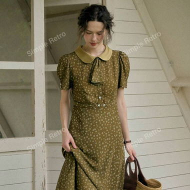 Simple Retro Maxi Dress – Preloved & Like New