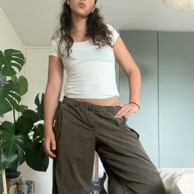 Pantalon parachute ample - Urban Outfitters