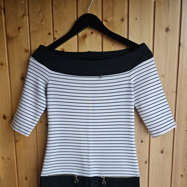 Short Boat Neck Dress