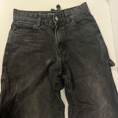 Schwarze Balloon Jeans
