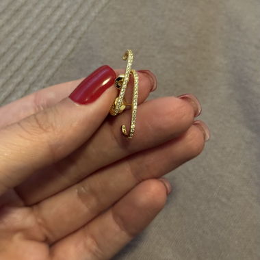 Boucles d'oreilles dorées mignonnes