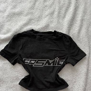Cosmic Black Cropped Top