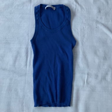 blaues sommertop