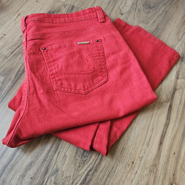 Pantalon stretch rouge