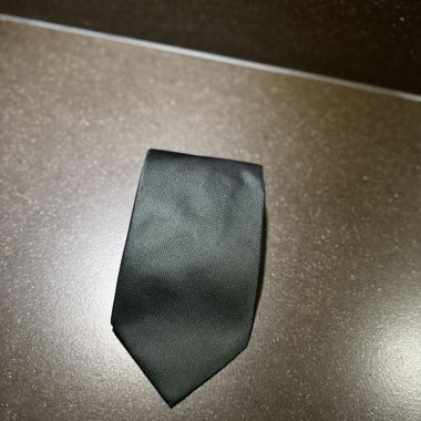 Valentini Cravatta 100% Seta Verde Scuro Italy