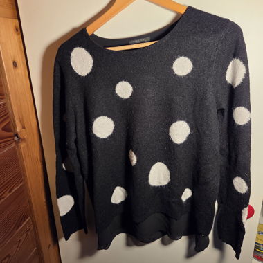 Black Polka Dot Sweater