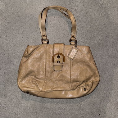 Coach Handtasche beige