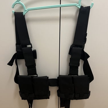 Black tactical harness