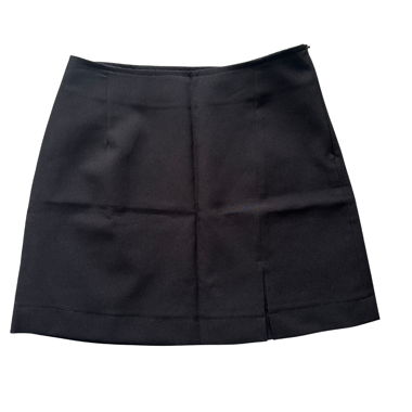 Vintage Y2K Black Mini Slit Skirt S