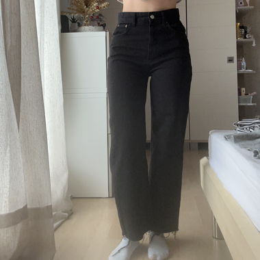 Schwarze highwaist Jeans 