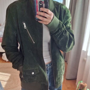 Veste en daim vert foncé Scotch & Soda