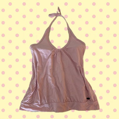 Vintage pink halter top