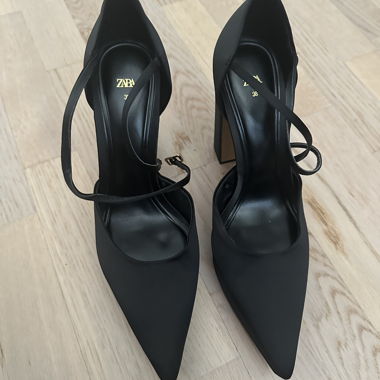 Zara black high heels