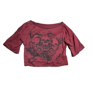Crop Top con Teschio