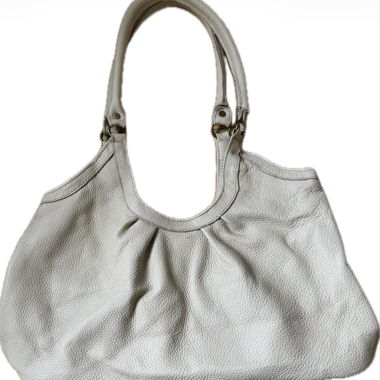 Borsa in pelle beige