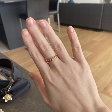Ring small croissant rosefield