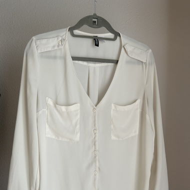 Cremefarbene Bluse