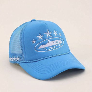 Cappellino trucker in mesh blu