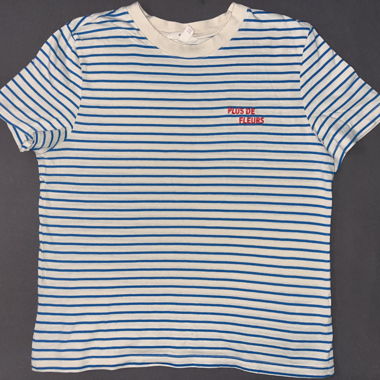 T-shirt a righe bianco e blu H&M