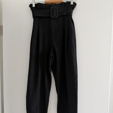 Black High-Waisted Trousers
