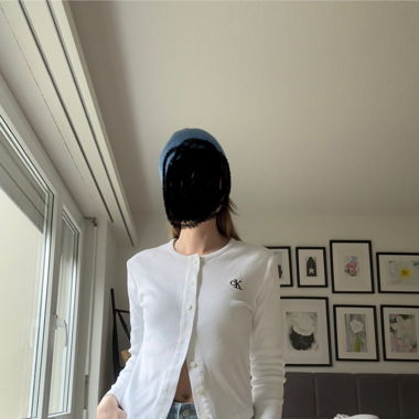 CK Cardigan weiss Grösse M 