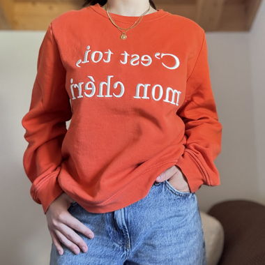Sweatshirt orange