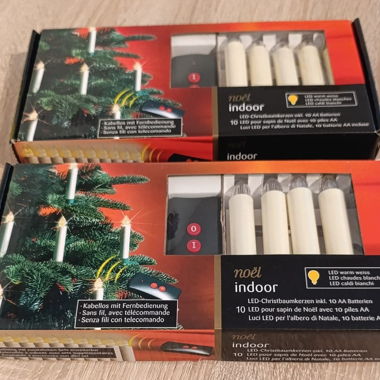 18 candele LED Natale con 2 telecomandi