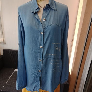 Camicia blu denim