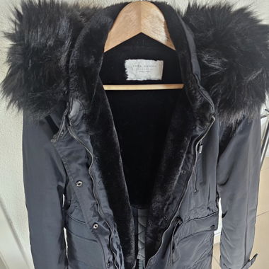 Zara Woman – Parka noire doublée – Excellent état