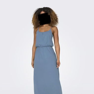 Beautiful Blue Long dress adjustable spaghetti 