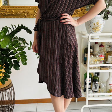 Robe portefeuille cuivré
