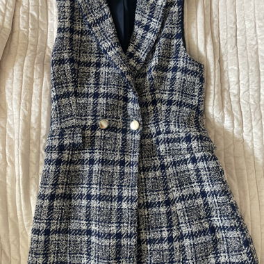 Zara Tweed Vest Dress
