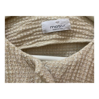 Veste Motivi beige en effet tissé