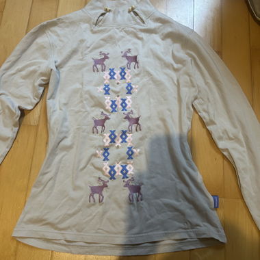 Camicia a maniche lunghe Maya Maya con motivo di cervo XS