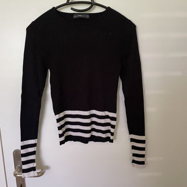 Spedizione gratuita maglione a righe ZARA Knit