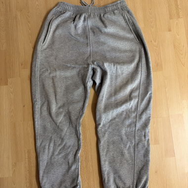 Jogger grigi con zip