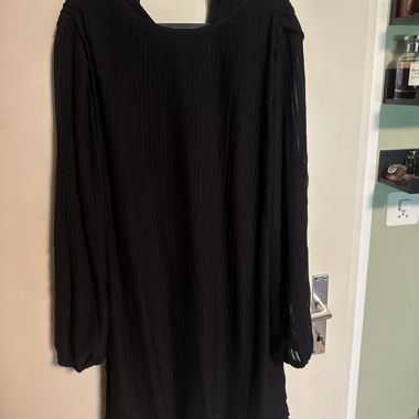 Black Pleated Dress