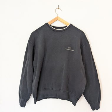 Sweat vintage Sergio Tacchini noir taille M