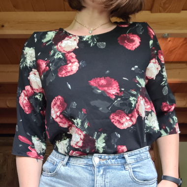 Blouse à motif floral